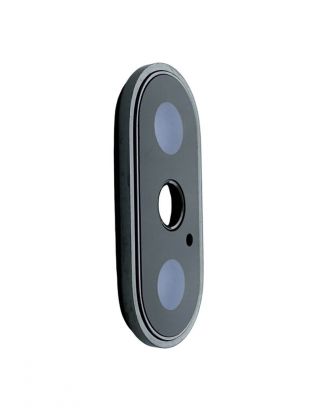 Стеклянный объектив (стекло, линза камеры) в металлической рамке для iPhone X