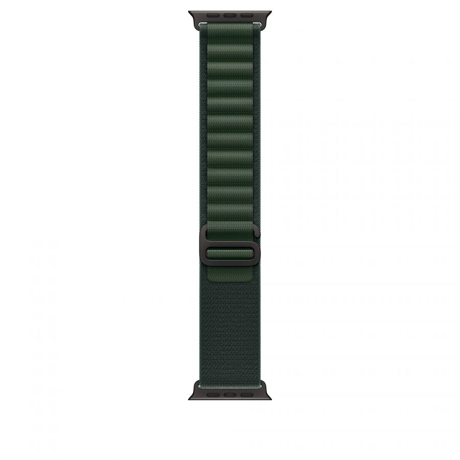 Ремешок Apple Watch Ulta 49mm Dark Green Trail Loop - Black Titanium Finish - L оригинал