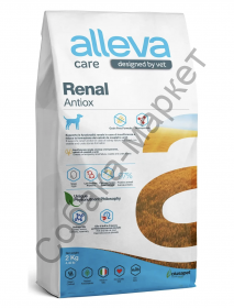 Корм Alleva Care Аллева Renal Antiox Ренал поддержка функции почек для собак 2кг