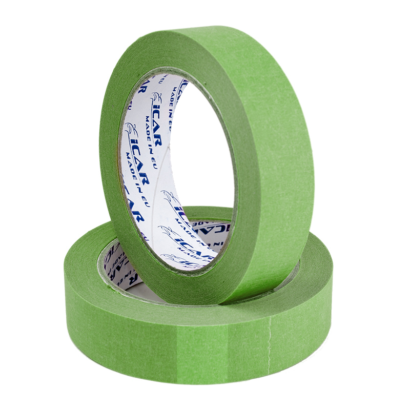 ICAR Green Semicrepped Малярная бумажная лента 100C, 40м. х 30мм.