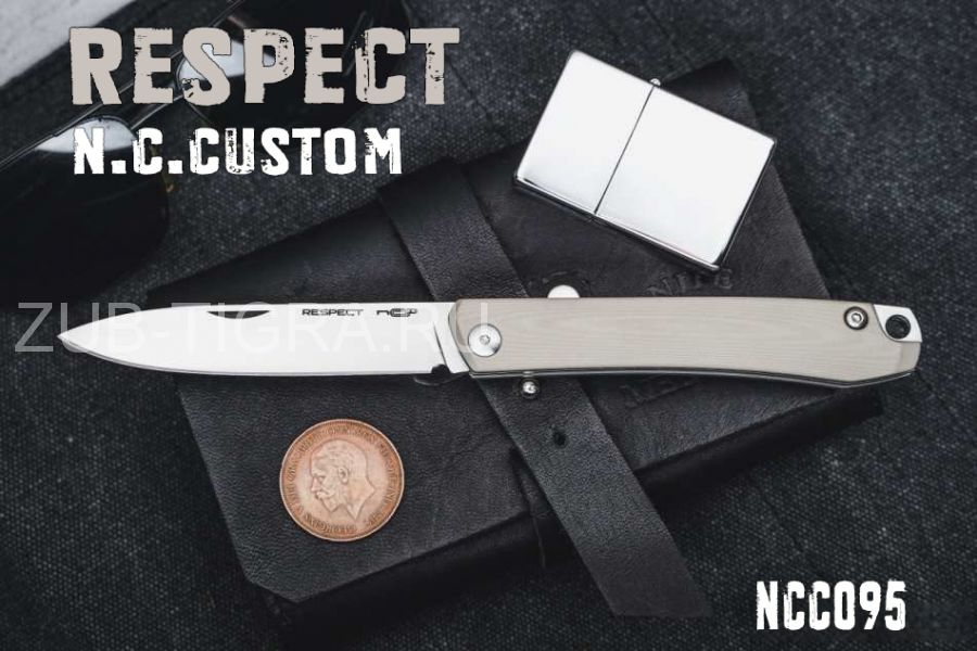 Нож N.C.Custom Respect G10 Tan Satin