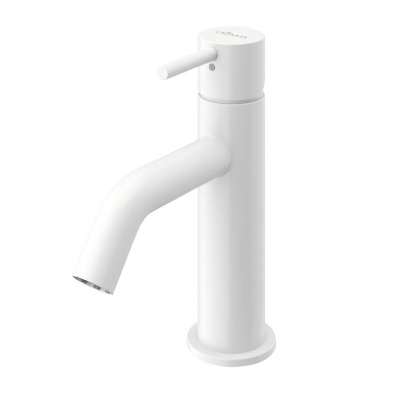 Смеситель для раковины CEZARES LEAF-LSM2-L-BIO в цвете белый матовый