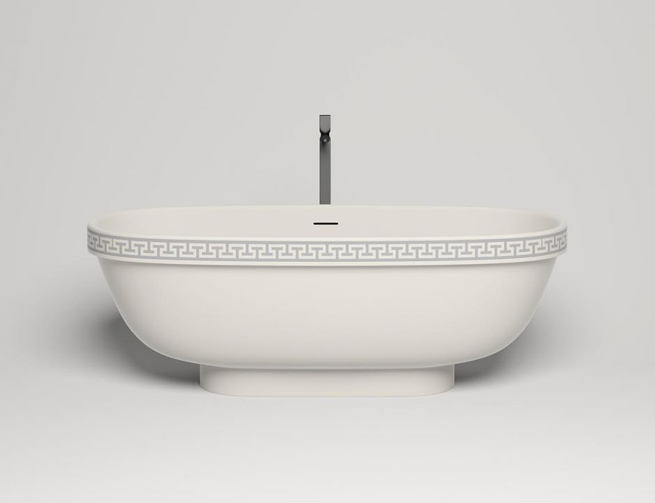 Ванна из искусственного камня Salini Greca Meander 180х80
