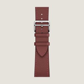 Ремешок Apple Watch Hermès Rouge Swift Leather Single Tour из кожи (для корпуса 40/41/42 мм)