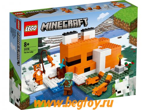 Конструктор LEGO Minecraft 21178 Лисья хижина