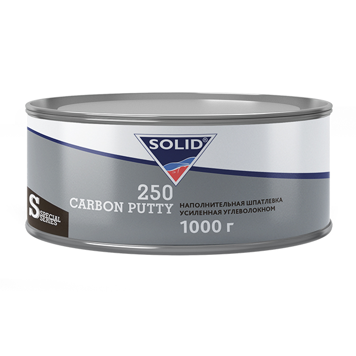 Solid 250 CARBON PUTTY Наполнительная шпатлевка усиленная углеволокном, объем 1кг.
