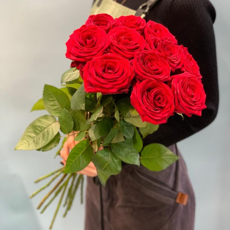 ️️Яркий букет из 11 красных роз