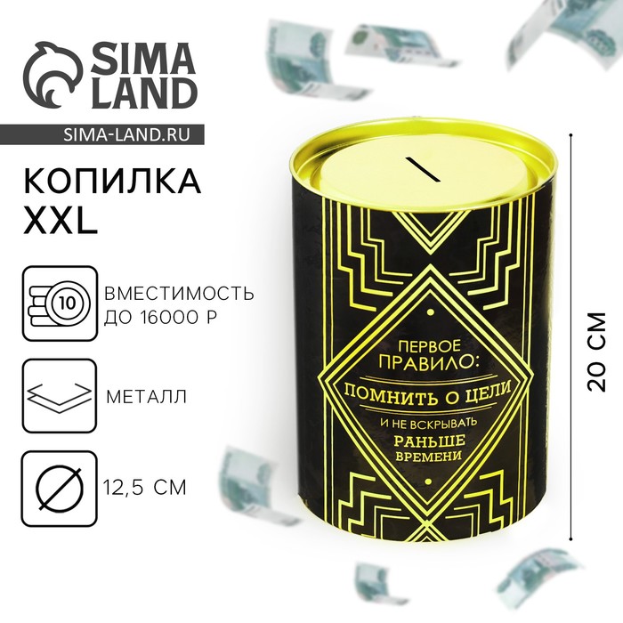 Копилка XXL «Мой первый миллион», 20 х 12,5 см