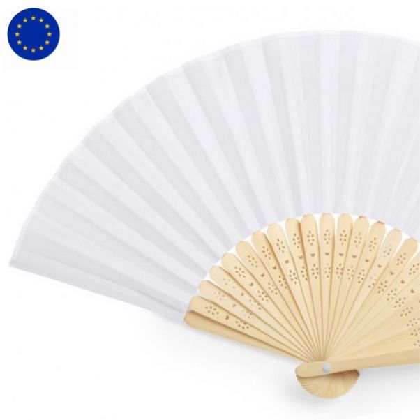 Веер складной Bamboo White
