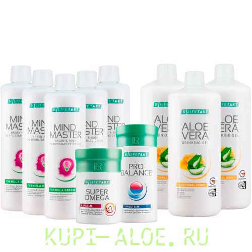 Набор «Антиэйдж» с Алоэ Вера Питьевым Гелем Мед (Зеленая формула)
