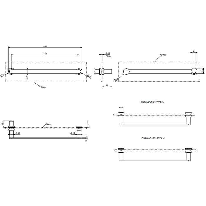 Полотенцедержатель Gessi Emporio accessories 45 см 38918 ФОТО