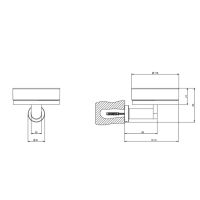 Подвесная мыльница Gessi Emporio accessories из сатинированного стекла 38803 схема 4