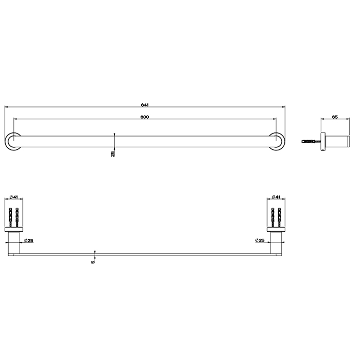 Полотенцедержатель Gessi Emporio accessories 60 см 38903 ФОТО