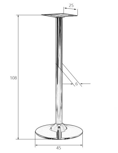 Подстолье барное  ALAN HIGH