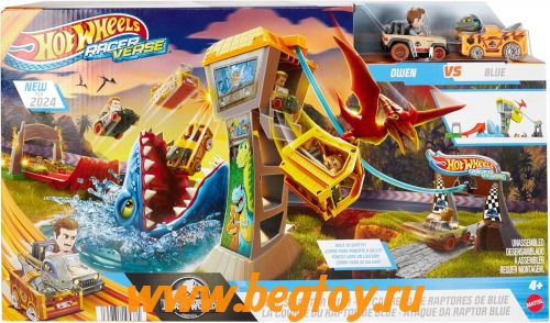 Трасса Hot Wheels Гонка раптора Блю HTP12