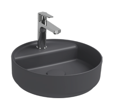 Изображение Накладная круглая раковина Isvea Infinity с отверстием под смеситель 42 см 10NF65042SV