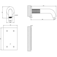 Смеситель для раковины Gessi Cesello 54415 схема 7