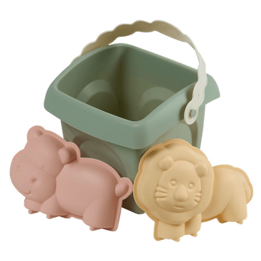 Набор для песка (ведро большое, совок, 2 формочки). Серия "Эстетика"