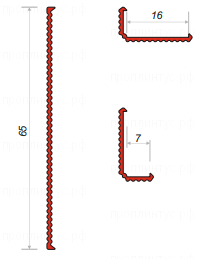 Универсальный регулируемый теневой профиль D004.2 Regulated