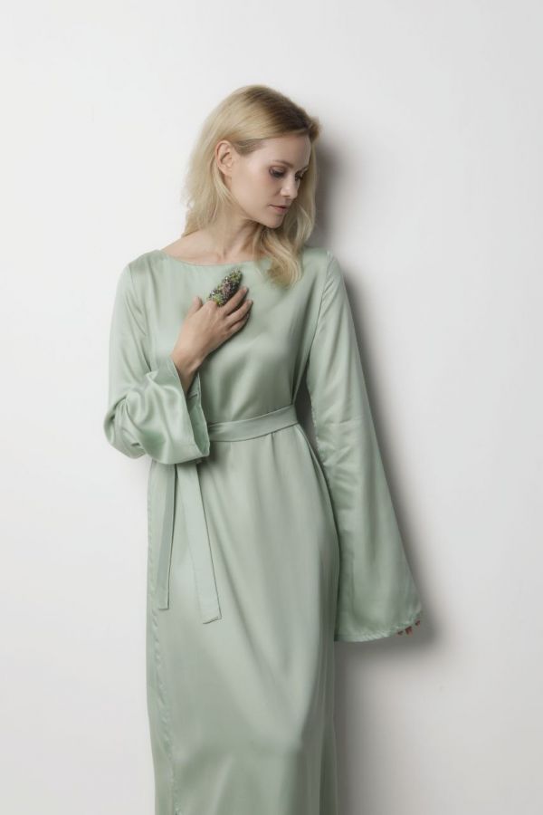 Платье Bambù из бамбука фисташка