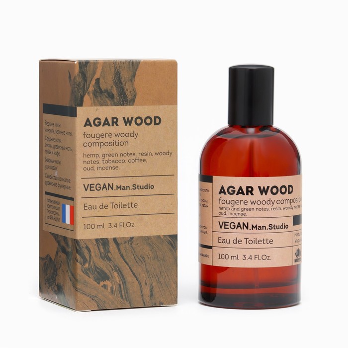 Туалетная вода мужская Vegan Man Studio Agar Wood, 100 мл (по мотивам Black Afgano (Nasomatto)