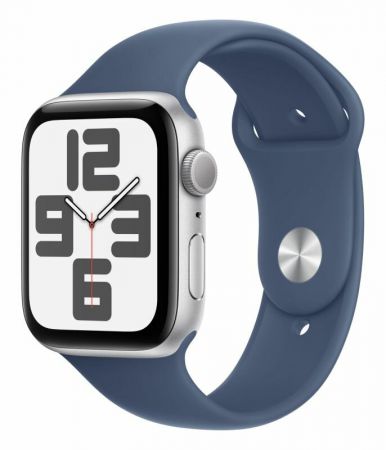 Часы Apple watch SE2 44 (2024) Silver Al.Denim SB S/M (MXEQ3)