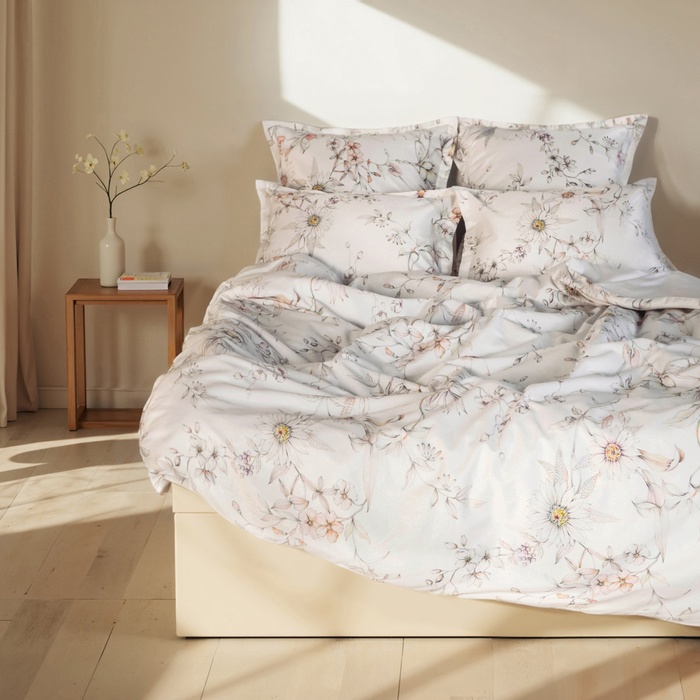 Пододеяльник SL Home Floral cover 150*220 см, сатин, 140 гр/м2, 100% хлопок