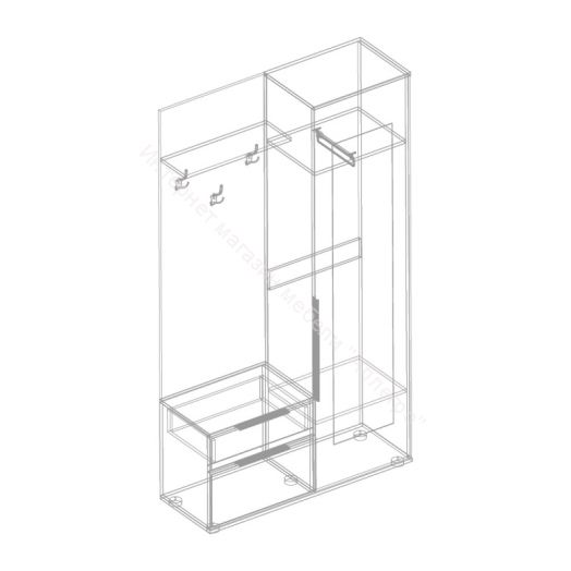 Прихожая "Лео 2" (правое исполнение)