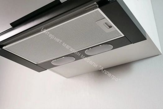 Встраиваемая вытяжка Elikor Интегра 50П-400-В2Л чёрный/нержавеющая сталь