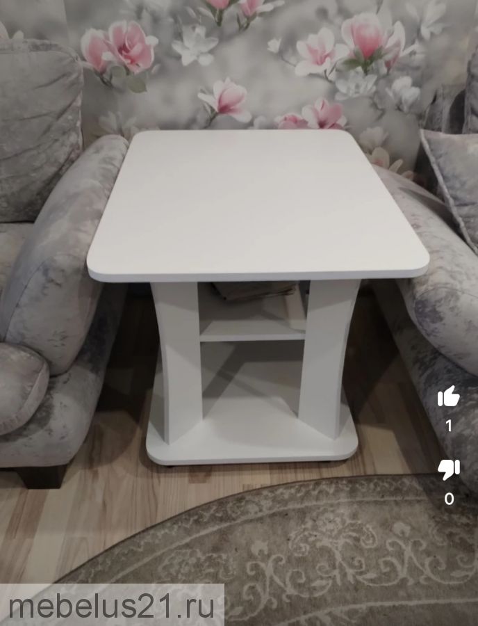 Стол журнальный тип 8 Белый