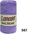 фото Пряжа LANOSO MACRAME COTTON 947 лавандовый