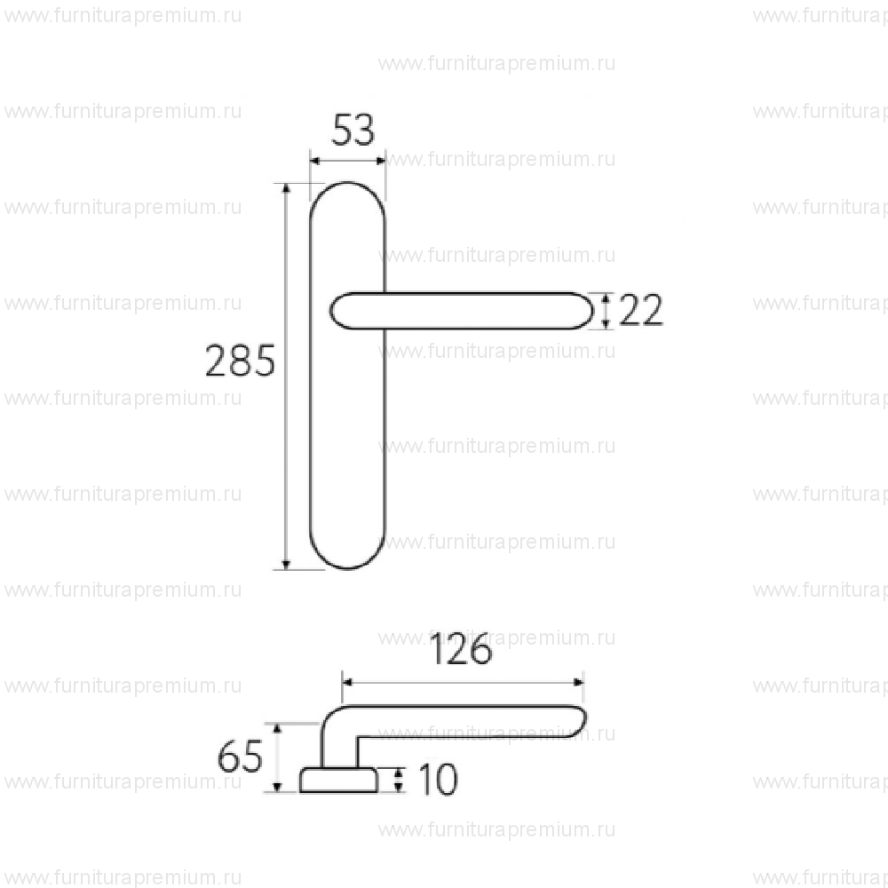 Ручка на планке Fratelli Cattini  Encia Cyl PL288