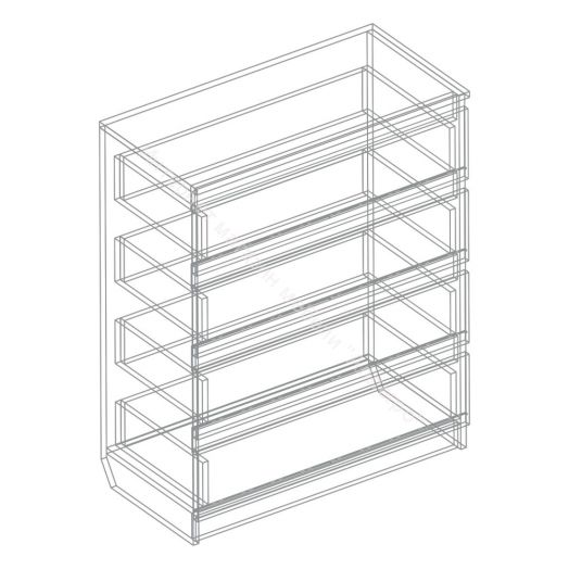 Комод с 4 ящиками "Бьянко"