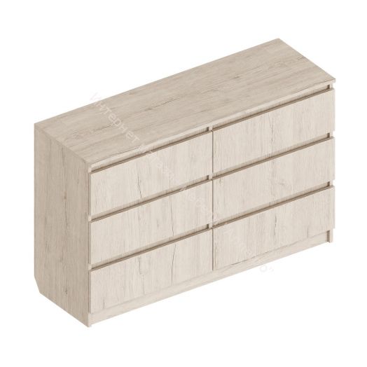 Комод с 6 ящиками 1200 мм Пикар