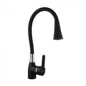 Смеситель однозахватный для кухни Melodia Ostessa черный MDV40617Black