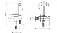 Набор для гигиенического душа CEZARES CZR-SET-DA2-ID3-FMM120-01 схема 2