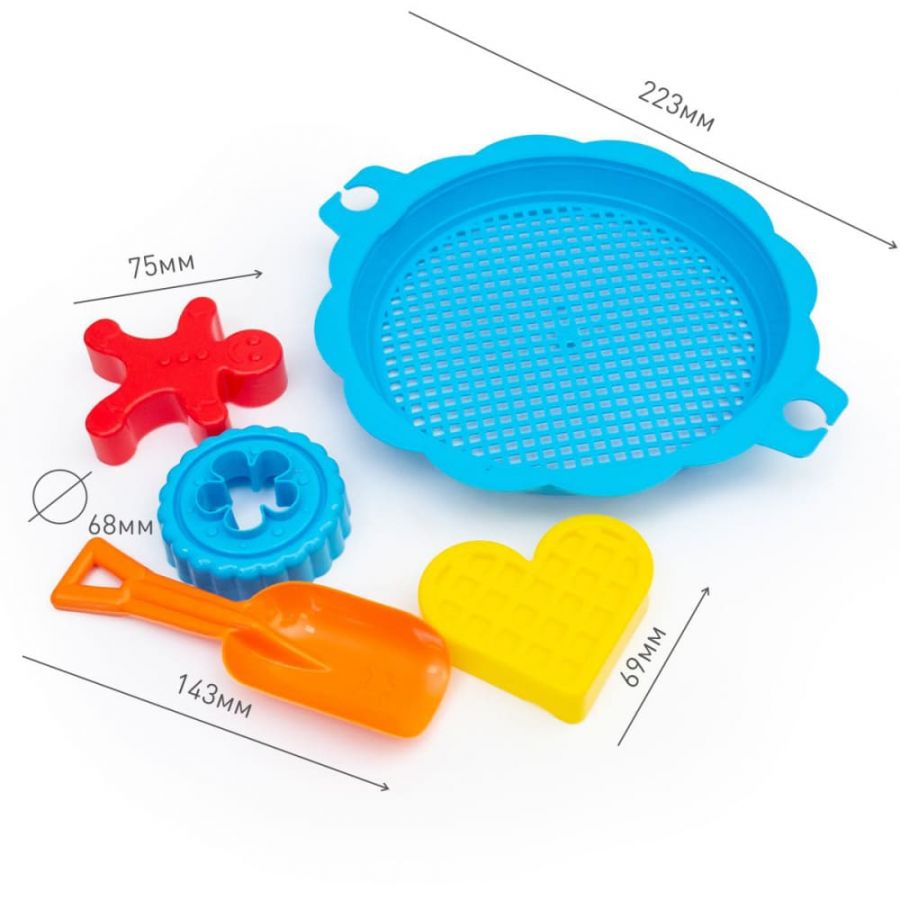 Песочный набор с ситом "Сластена" КНОПА