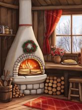 Фон стена "Масленица №5"