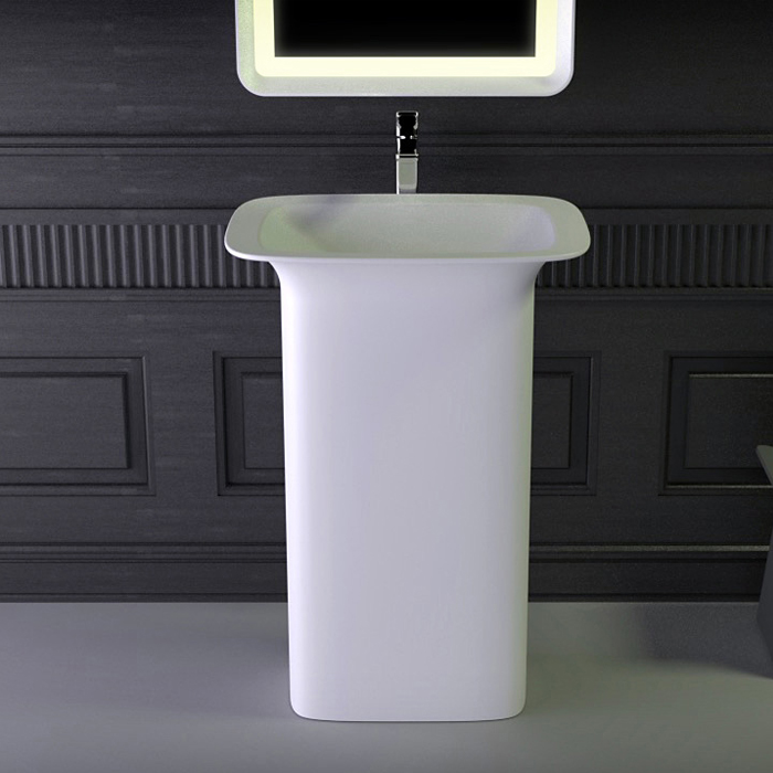 Изображение Отдельностоящая раковина Knief Glam без отверстий под смеситель 60х45х86 см 0600-082-01