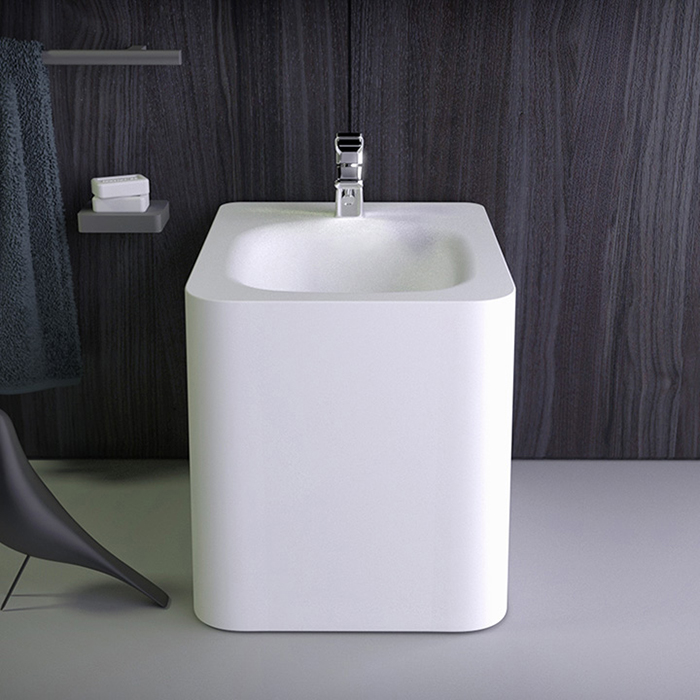 Изображение Напольное биде Knief Pride с 1 отверстием под смеситель 51х41х42 см 0600-077-01R