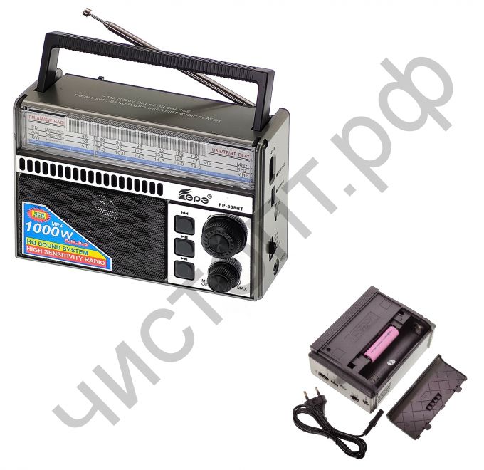 Р/п Fepe FP-308BT аккумул (USB,TF,Bluetooth)