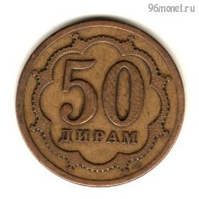 Таджикистан 50 дирамов 2006 немагнит