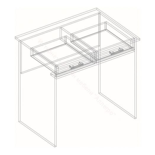 Компьютерный стол "СК-4" Велес Белый лофт