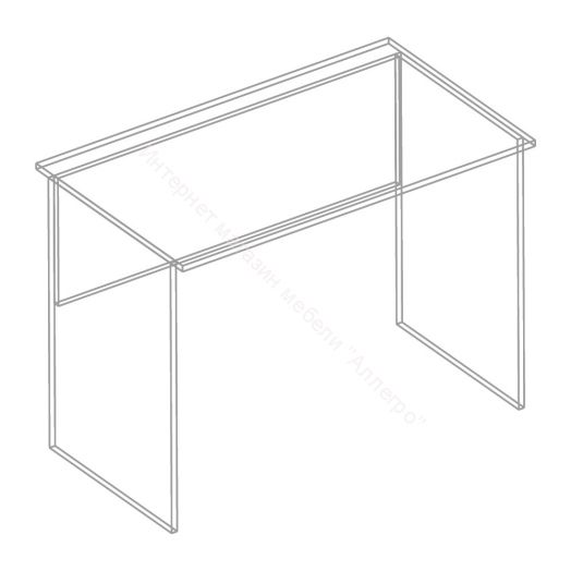 Стол письменный "Симпл" 1000 Белый лофт