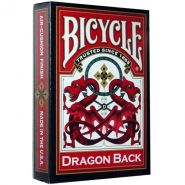 Игральные карты Bicycle Dragon Back red