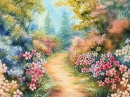 Фон стена "Spring wall №3"