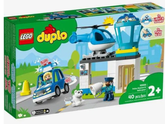 Конструктор LEGO DUPLO Town 10959 Полицейский участок и вертолёт