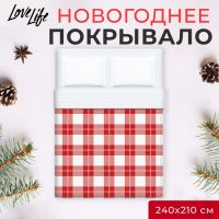 Покрывало LoveLife евро макси Square 240*210±5см, микрофайбер, 100% п/э