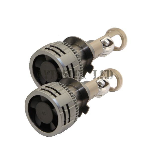 Лампы мини линзы светодиодные, на автомобиль линзованные цоколь серия A80Pro-H7 12-24V