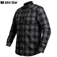 Моторубашка John Doe Motoshirt, серая с чёрным